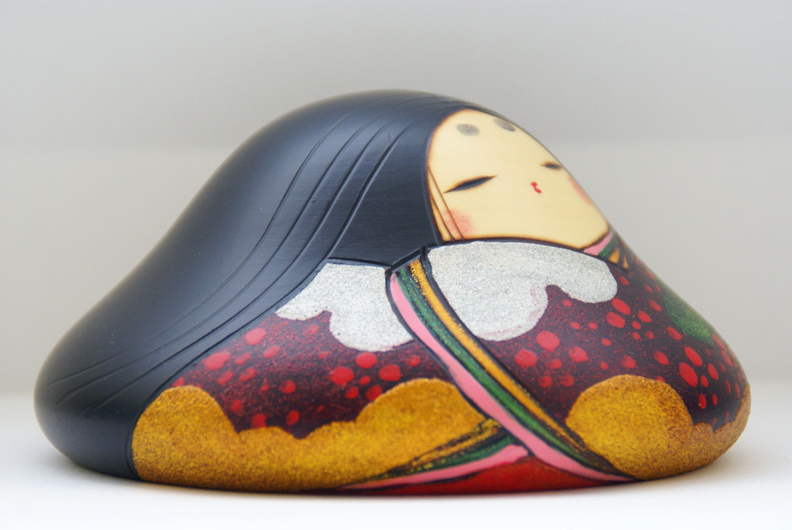Lovely Creative Kokeshi Doll KAEN (FLOWER FEAST) by Toshio Sekiguchi - MMH Collectibles Japan