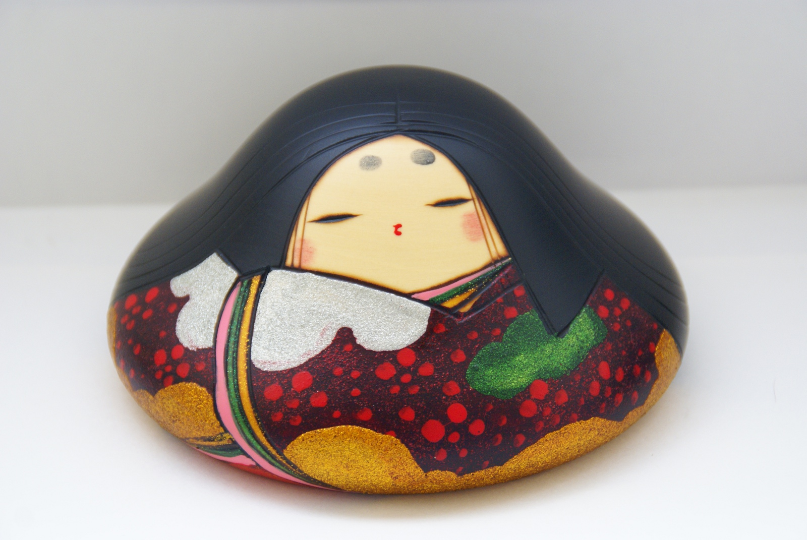 Lovely Creative Kokeshi Doll KAEN (FLOWER FEAST) by Toshio Sekiguchi - MMH Collectibles Japan